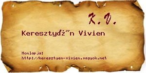 Keresztyén Vivien névjegykártya