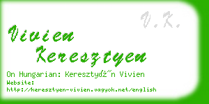 vivien keresztyen business card